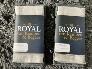Nuevo y en caja Juego de 4 servilletas y manteles individuales Royal van Kempen & Begeer - Algodón - Imagen 1 de 6