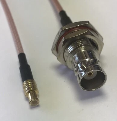 MCX Male to BNC Female Bulkhead RG316 Coaxial Cable USA Pick Your Length - Image 1 of 3