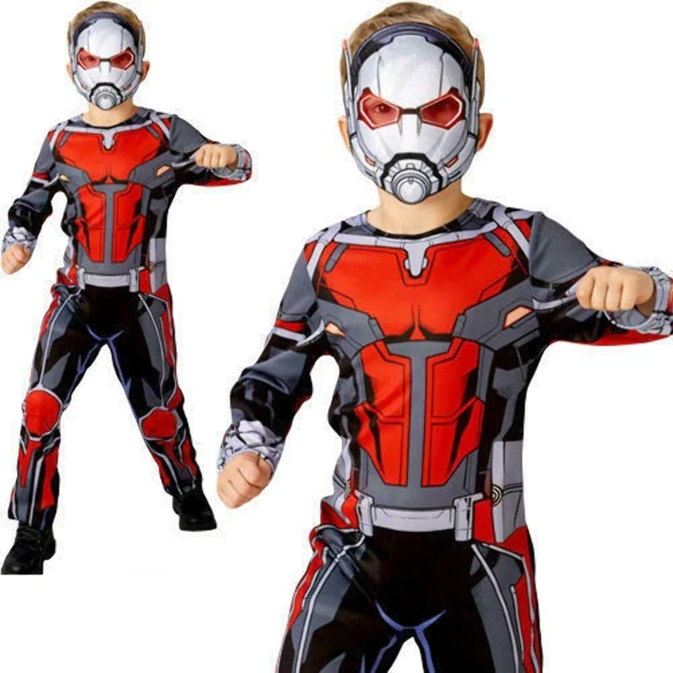 Classic Ant-Man Boys Costume Marvel Superhero Fancy Dress Kids Outfit - Image 1 of 1