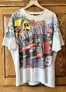 Vintage Ricky Rudd Shirt Size XL AOP NASCAR Track Star Chase Authentics