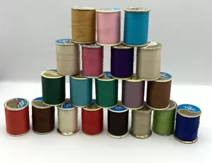 Vintage J&P Coats Dual Duty Plus Polyester Thread 20 Spools - Picture 1 of 10