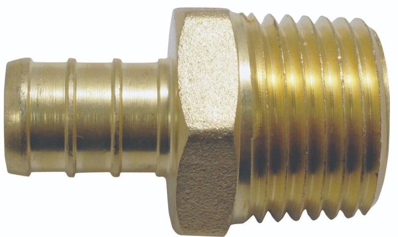 NEW APOLLO APXMA1212  PEX 1/2" MALE ADAPTER BRASS BARB CRIMP X NPT - Image 1 of 1
