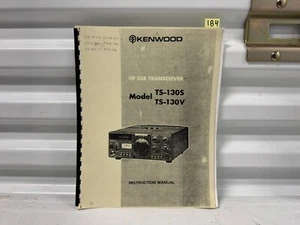 MANUAL for KENWOOD TS-130S HF SSB TRANSCEIVER Instruction Manual - Picture 1 of 7