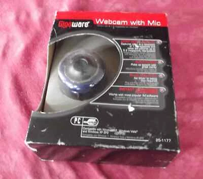 Gigaware 1.3 MP Webcam With Mic NIB PC USB Model 25-1177 W/Stand Blue Color - Image 1 of 3