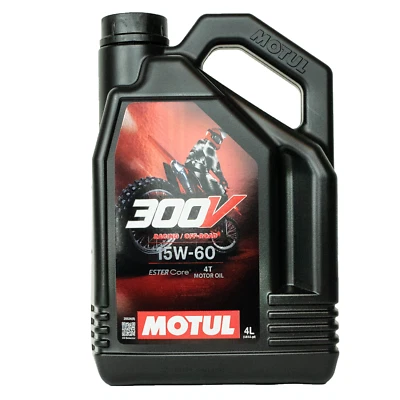 Motul 300V 15W60 4Liter Motoröl 4Takt 15W-60 Motorradöl Off Road ESTER Core Öl