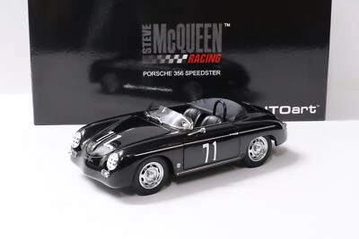 1:18 AUTOart Porsche 356 Speedster Steve Mcqueen Versione #71 Nero - Immagine 1 di 4