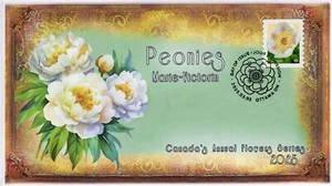 CA25-011, 2025, Peonies, First Day of Issue, Pictorial Postmark, Annual Flower S - Picture 1 of 1