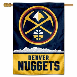 NBA Denver Nuggets Pickaxe Logo House Flag and Banner - Picture 1 of 5