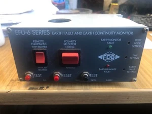 EFU-6 Series Earth Fault and Earth Continuity Monitor. - Picture 1 of 3