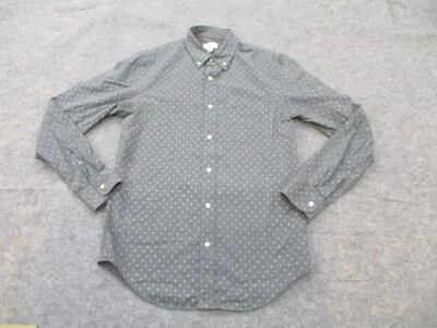 Club Monaco Shirt Mens Small Gray Slim Fit Cotton Adult Button Up - Image 1 of 4