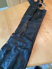Nwt Interstate Motorcycle Black Leather Chaps Unisex Sz M