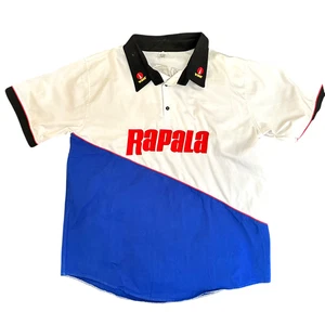 Maglia pesca torneo vintage Rapala XL bottone Shimano G Loomis con cappuccio sul retro - Foto 1 di 13