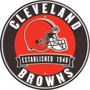 Cleveland Browns 12" Etabliertes Datum geprägtes Blechschild - Bild 1 von 1