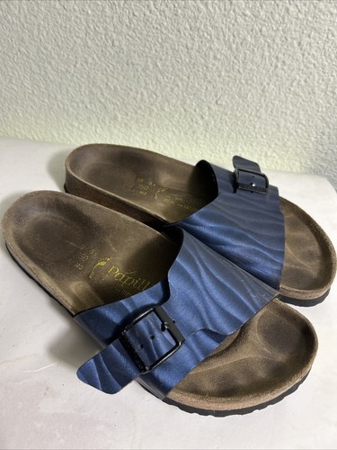 ADIDAS Sandali donna Birkenstock Papillio blu navy slide taglia 8