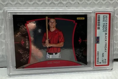 Mike Trout 2012 Panini Black Friday RC /599 B #43 Los Angeles Angels - Image 1 of 3