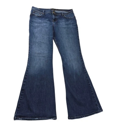 Jeans jeans feminino The Limited lavagem escura tamanho 12 sexy Drew Fit bootcut - Imagem 1 de 4