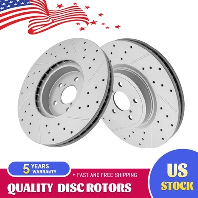 Front Disc Brake Rotors For 2017-2018 Subaru Forester 2010-2014 Outback Legacy - Image 1 of 4