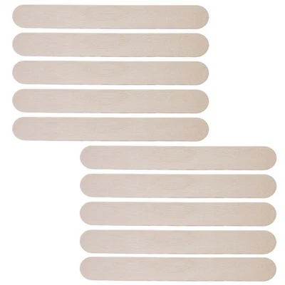  Applicateur de cire en bois pour épilation, bâtonnets, spatule à cire, - Photo 1/4