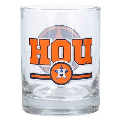 Houston Astros Letterman 14oz. Rocks Glass - Image 1 of 2