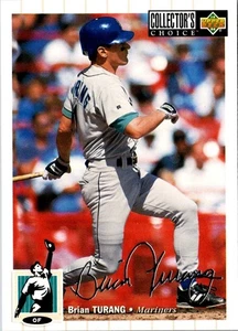 1994 Collector's Choice Brian Turang #614 Seattle Mariners Baseball Card - Picture 1 of 2