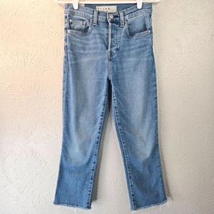 Jeans dritti Frank & Eileen Cork The Everyday taglia 26 denim crop vita alta - Foto 1 di 13