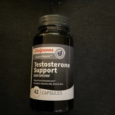 Walgreens Comparar con Nugenix Test Support + Vitaminas B6 para Hombres 42 Cápsulas Foto 1 de 2
