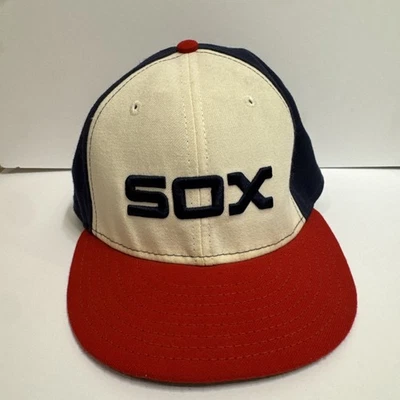 Vintage Chicago White Sox Rare New Era Fitted Pro Model Hat Cap 7 1/2 - Image 1 of 4