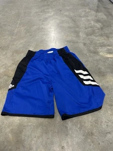 Adidas Blue & Black Athletics Shorts Youth Xl 18-20 - Picture 1 of 3