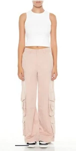 Damen Cargohose Forever 21 braun hoher Bund weites Bein Größe XS - Bild 1 von 18