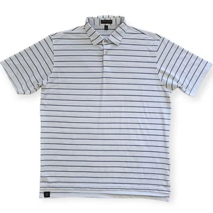 Peter Millar Sommer Comfort Hemd Herren XXL 2XL weiß blau gestreift Stretch Golf - Bild 1 von 8