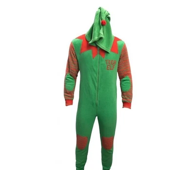 Disfraz de pijama navideño de una pieza “Technical Elf” - talla grande para adulto Foto 1 de 4