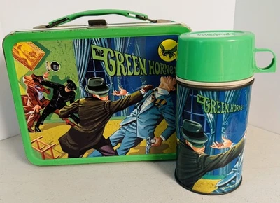 Fiambrera y termo vintage de metal Green Hornet 1967 Foto 1 de 4