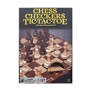 Cardinal Boardgame Chess, Checkers & Tic-Tac-Toe Box EX/NM - Picture 1 of 1