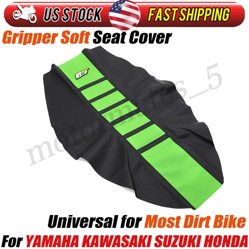 Gripper Rib Soft Dirt Bike Seat Cover For Kawasaki KX125 KX250 KXF250 KXF450 1pc Foto 1 de 4