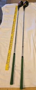 Vintage Jackie Pung Autograph Persimmon Woods 1 & 3 Wood Driver Fairway True... - Picture 1 of 13