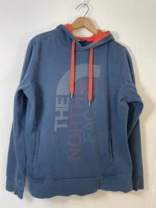 The North Face Damen Hoodie Sweatshirt Gr. L blau orange Pullover große Tasche - Bild 1 von 4
