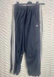 Gr. M 2000er Adidas 3 Streifen Nylon Trainingshose AUTHENTIC schwarz weiß - Bild 1 von 11