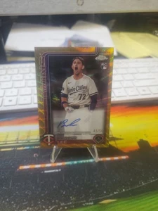 2025 Topps Chrome Gold Brooks Lee On Card Auto /50 (RC) MN Twins - Picture 1 of 2