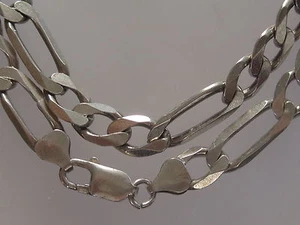 Bellissima collana corazzata in argento sterling 925 catenina in argento collier - Foto 1 di 1