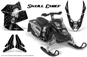 SKI-DOO REV XP SNOWMOBILE SLED GRAPHICS KIT WRAP CREATORX DECALS SKULL CHIEF W - Picture 1 of 1