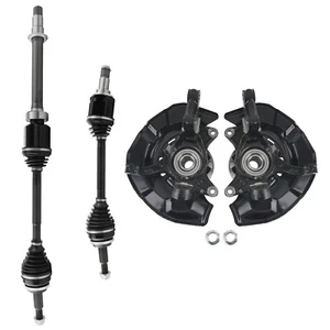 Front Steering Knuckles Wheel Hub and Bearing CV Axles Kit For Toyota 60-5260 - Picture 1 of 12
