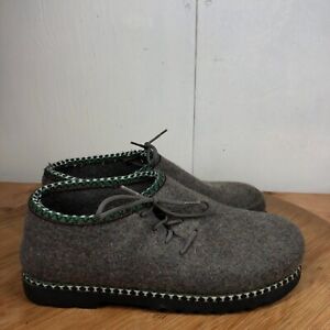 Stegmann Shoes Womens 8 Wild'n Wooly Clogs Slippers House Gray Wool Lace Up