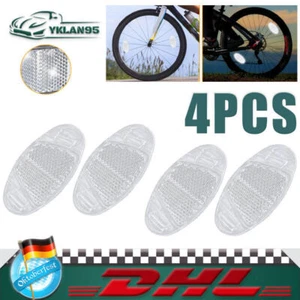 4PCS Fahrrad Reflektoren Kunststoff Fahrrad Speichenreflektoren Nacht Sicherheit - Bild 1 von 10