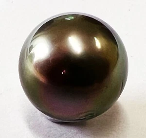 14,3 mm!! PERLA DE PAVO REAL DE TAHITÍ 100% SIN TRATAR SIN PERFORAR + CERTIFICADO DISPONIBLE - Imagen 1 de 1