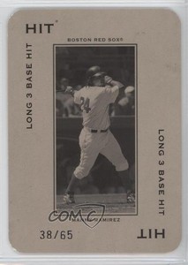 2005 Donruss Throwback Threads Polo Grounds Hit Long 3 Base /65 Manny Ramirez