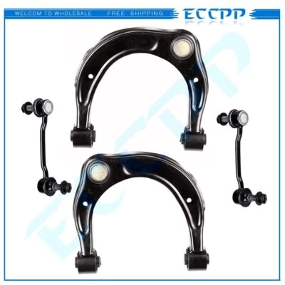 4Pcs Front Upper Control Arms Sway Bar Links Fits 2007 2008 2009 Kia Amanti - Image 1 of 4