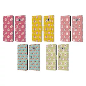 HEAD CASE DESIGNS CUTIE ANIMAL PATTERNS LEATHER BOOK CASE FOR SAMSUNG PHONES 3 - Picture 1 of 11