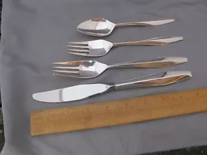 Reed & Barton Sterling DIAMOND (1958) 4 Pc PLACE SETTINGS-No Mono - Picture 1 of 5
