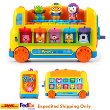 Pororo "Music Play Bus" Educational Learning Sensory Development Play Toy +Gift