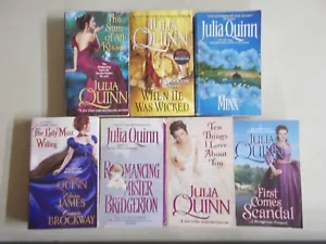 7 JULIA QUINN # PB HISTORICAL ROMANCE BRIDGERTON MINX TEN THINGS LADY MOST - Picture 1 of 4
